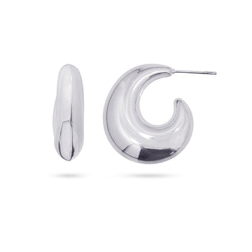 Pendientes Waves Dune Plateado Anartxy