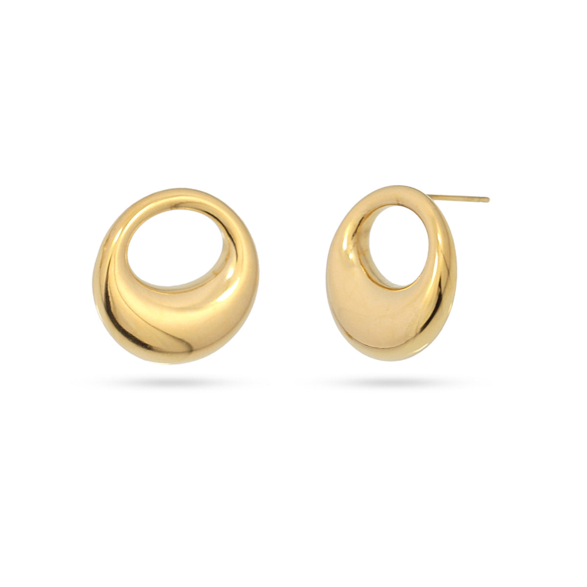Pendientes Waves Halo Dorado Anartxy