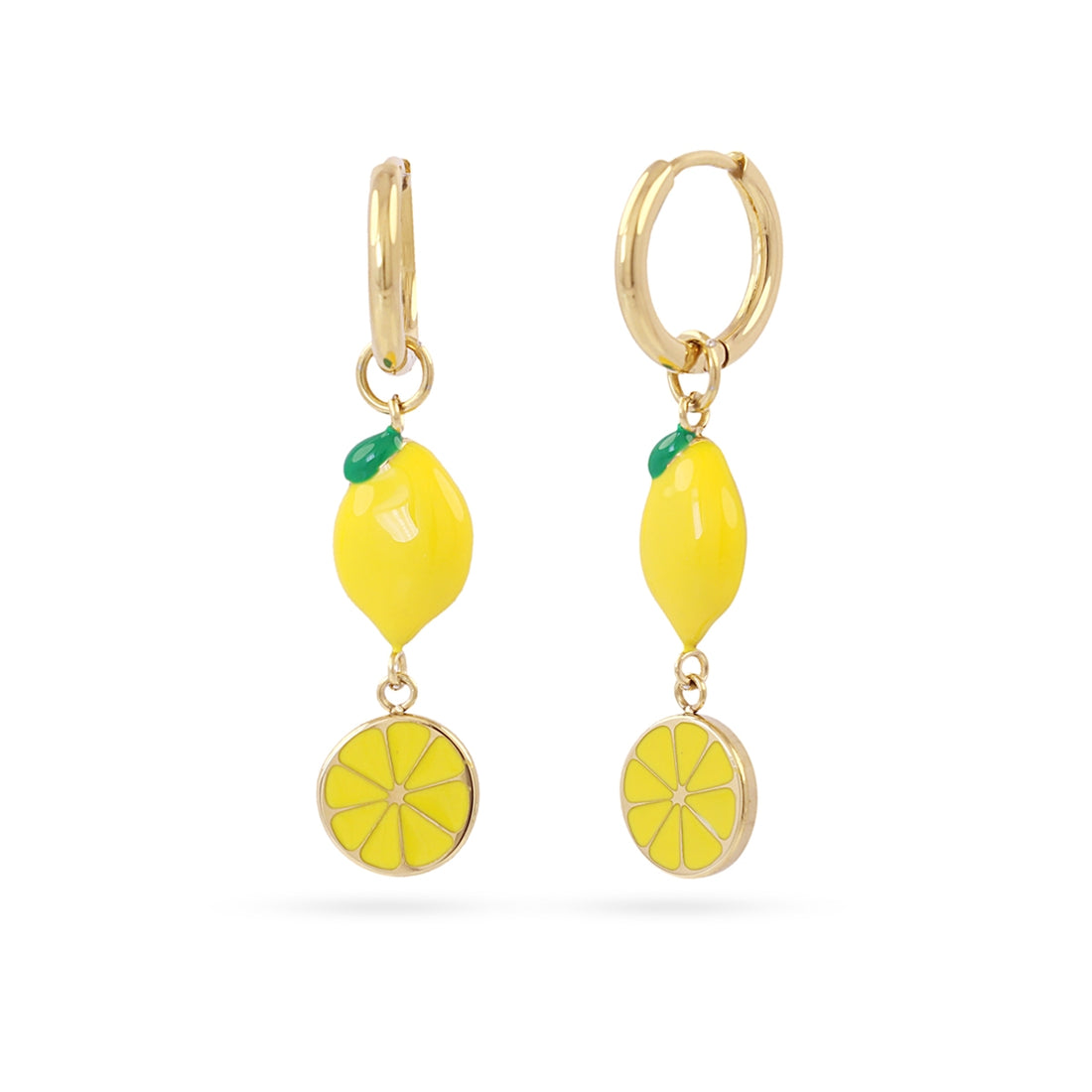 Pendientes Vine Citrina Amarillo Anartxy