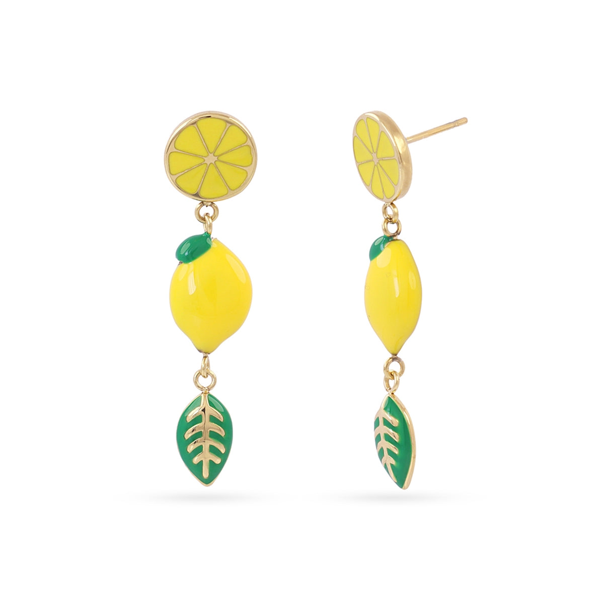 Pendientes Vine Pith Amarillo Anartxy
