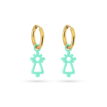 Pendientes Virgen del Pilar Turquesa Anartxy