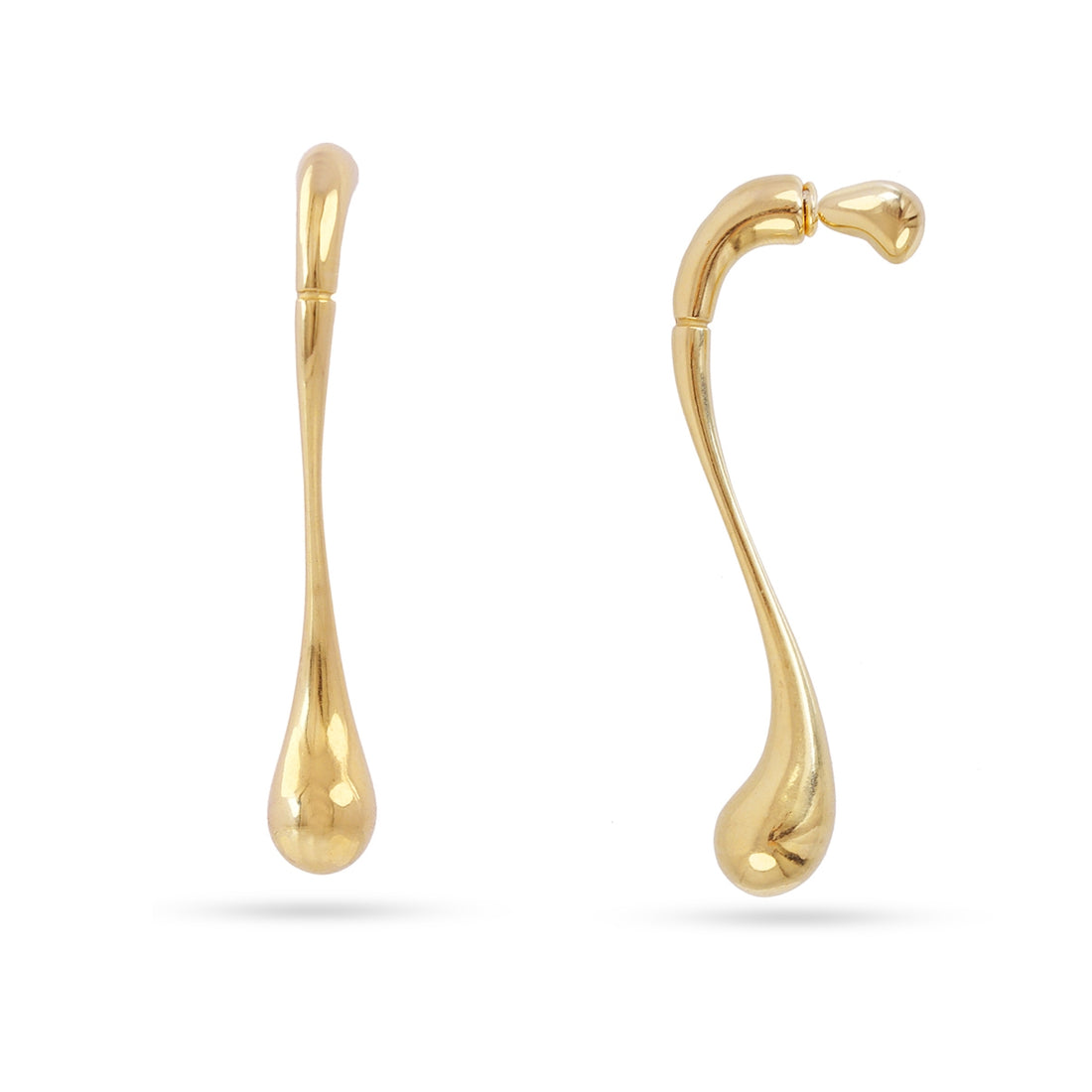 Pendientes Waves Clarity Dorado Anartxy