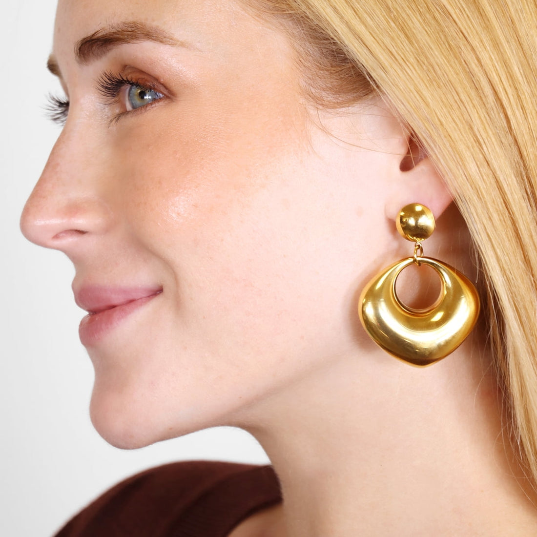Pendientes Waves Rise Dorado Anartxy