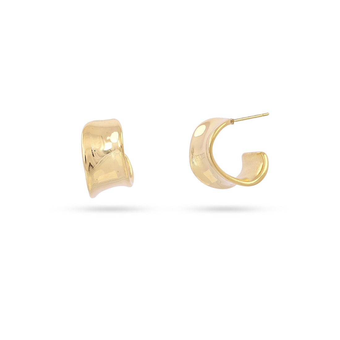 Pendientes Waves Shape Dorado Anartxy