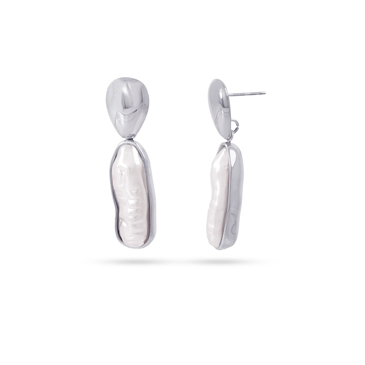 Pendientes Whim Sheen Plateado Anartxy