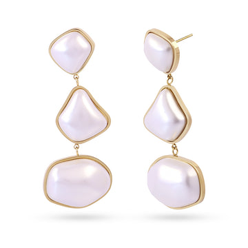 Pendientes Whim Shella Dorado Anartxy