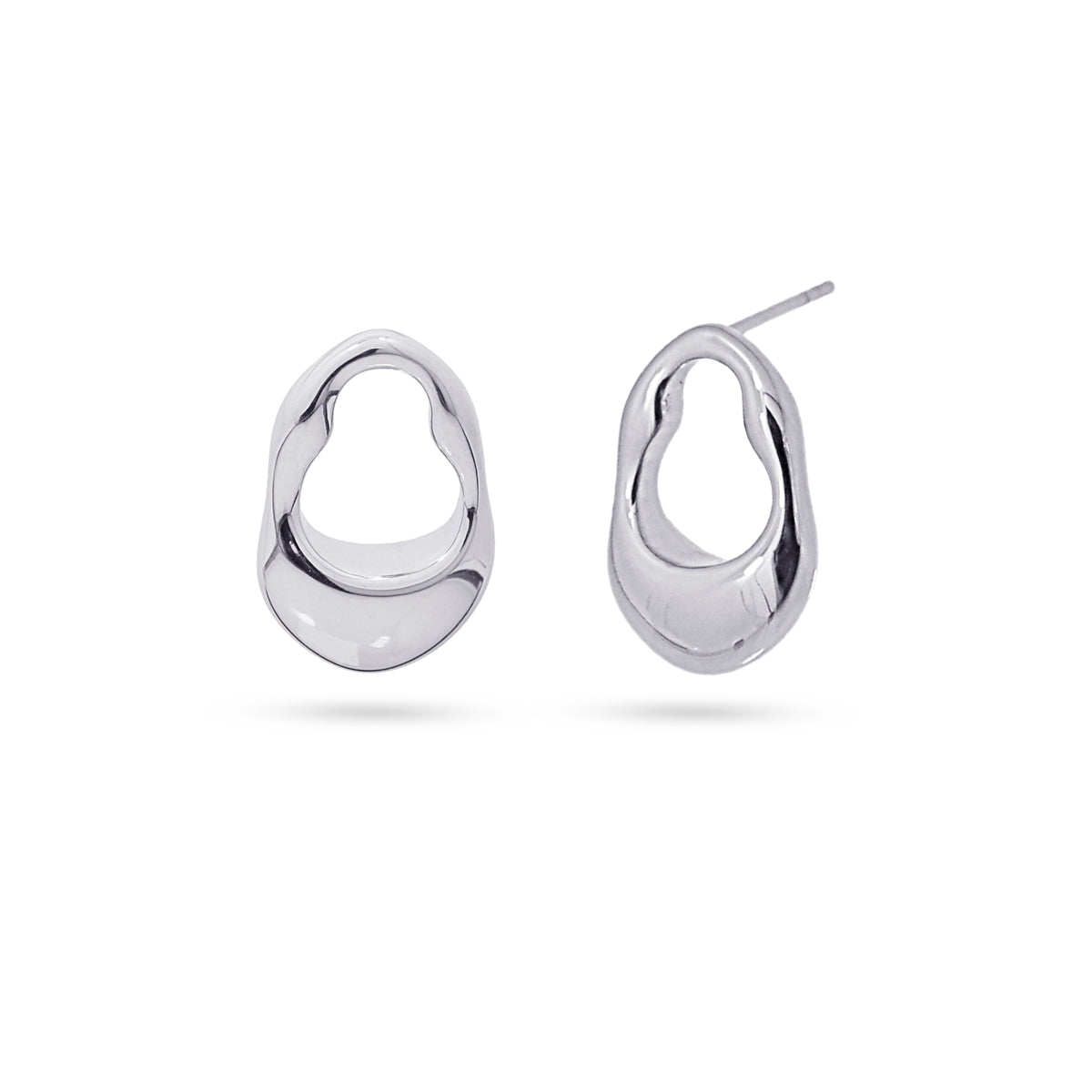 Pendientes Waves Halo Wave Plateado Anartxy