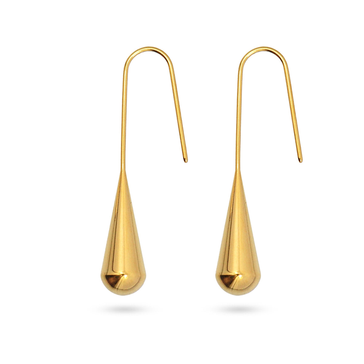 Pendientes Waves Flowing Dorado Anartxy