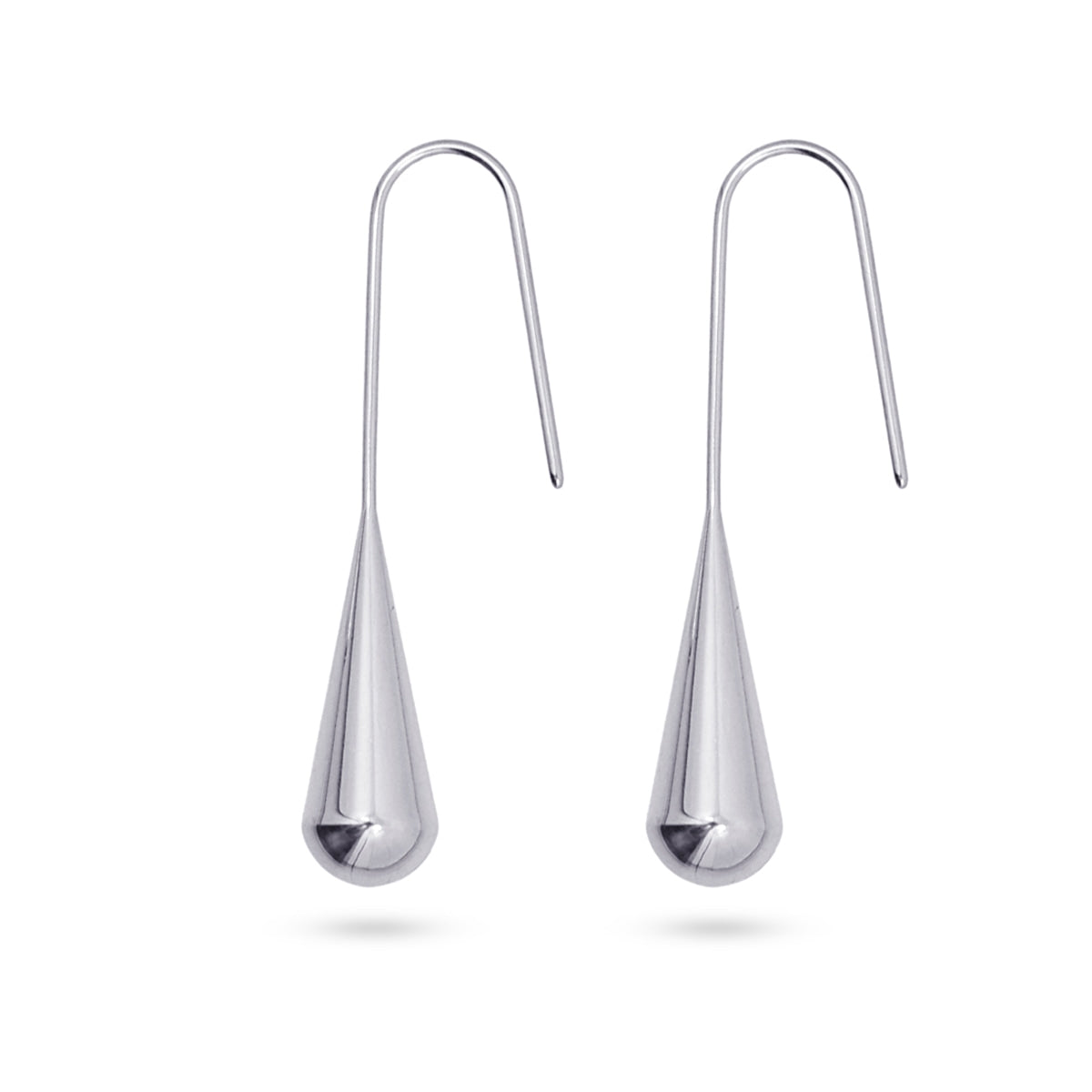 Pendientes Waves Flowing Plateado Anartxy