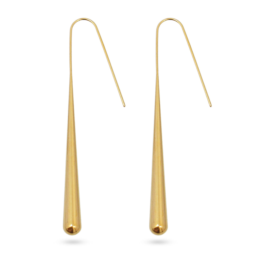 Pendientes Waves Long Flux Dorado Anartxy