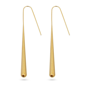 Pendientes Waves Long Flux Dorado Anartxy