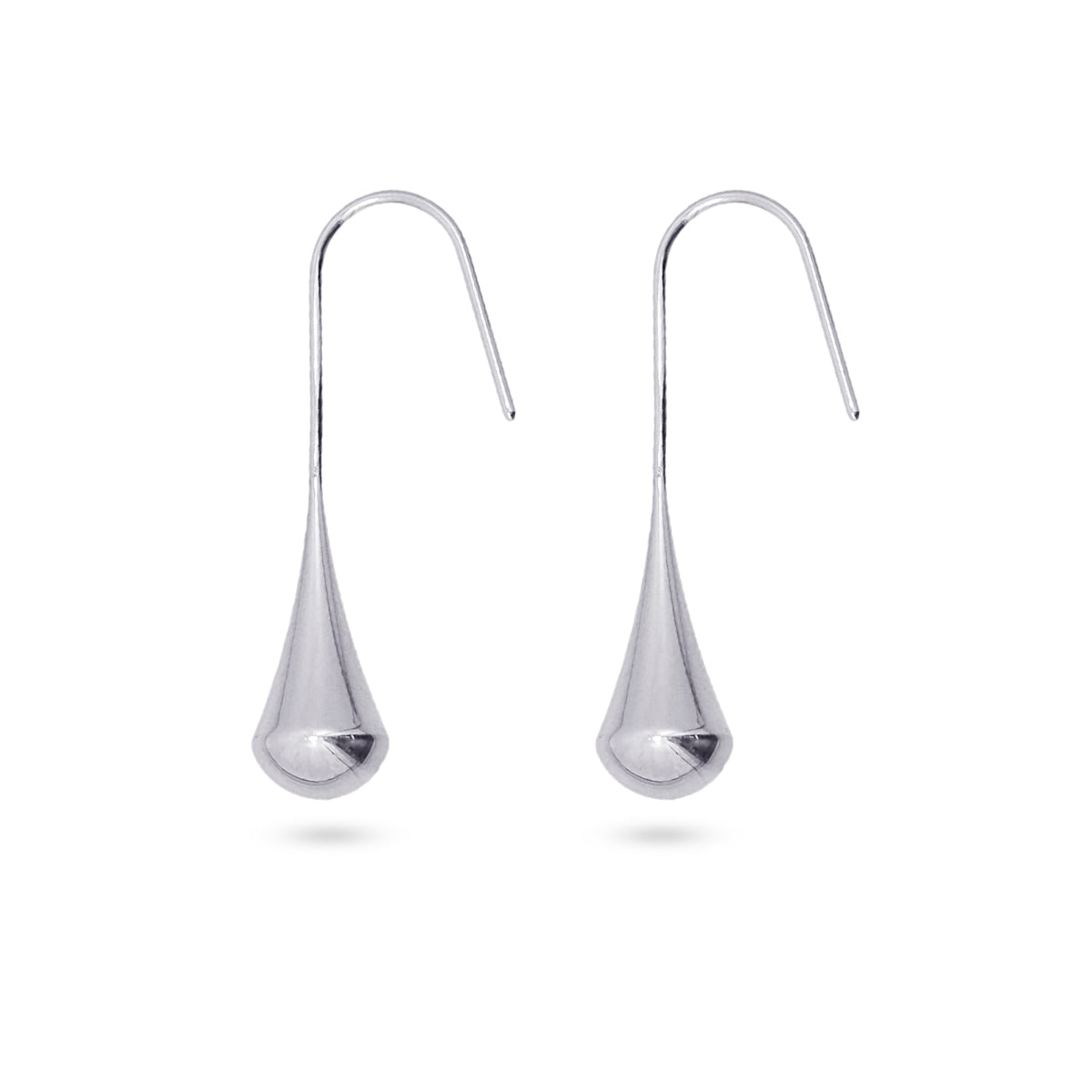 Pendientes Waves Flow Plateado Anartxy