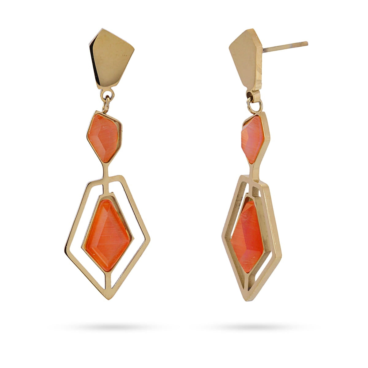 Pendientes Zantedeschia Naranja Anartxy