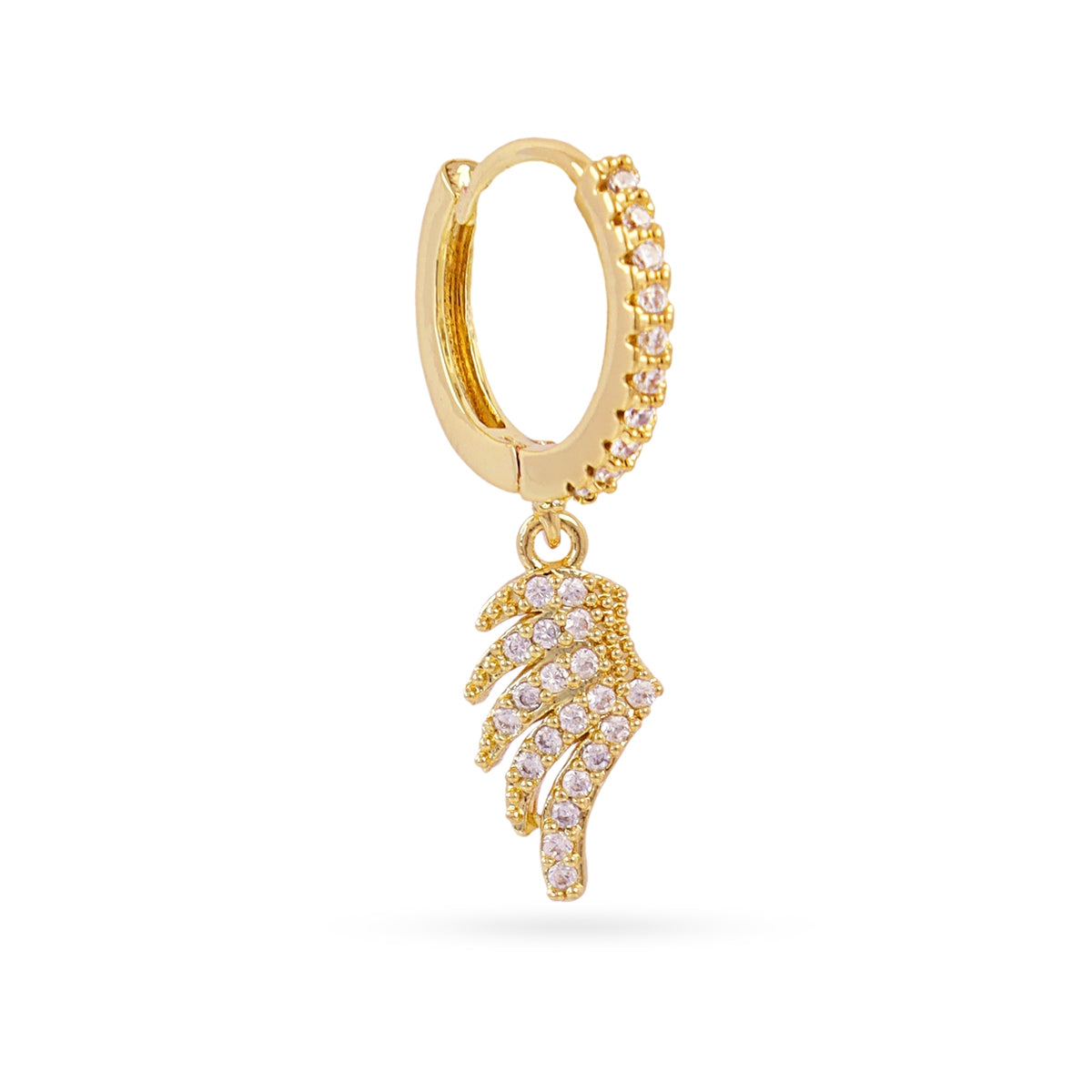 Piercing aro ala circonitas Dorado Anartxy