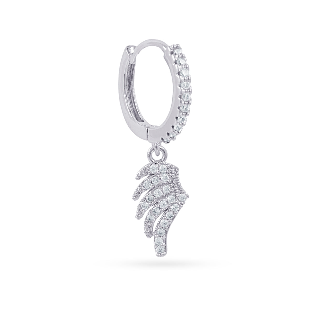 Piercing aro ala circonitas Plateado Anartxy
