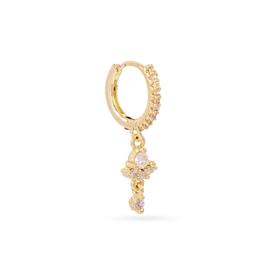 Piercing aro charm circonitas Dorado Anartxy