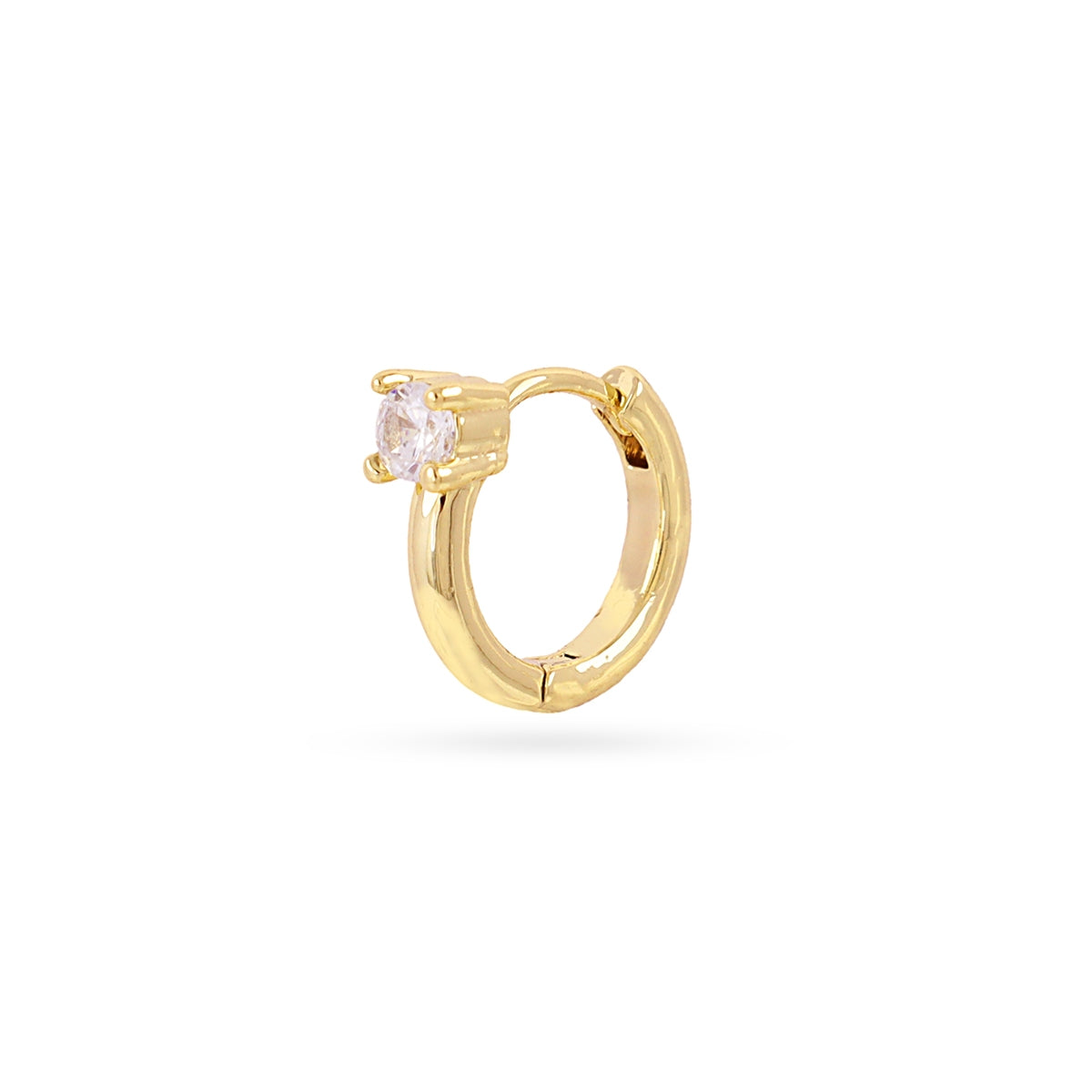 Piercing aro circonita brillante Dorado Anartxy