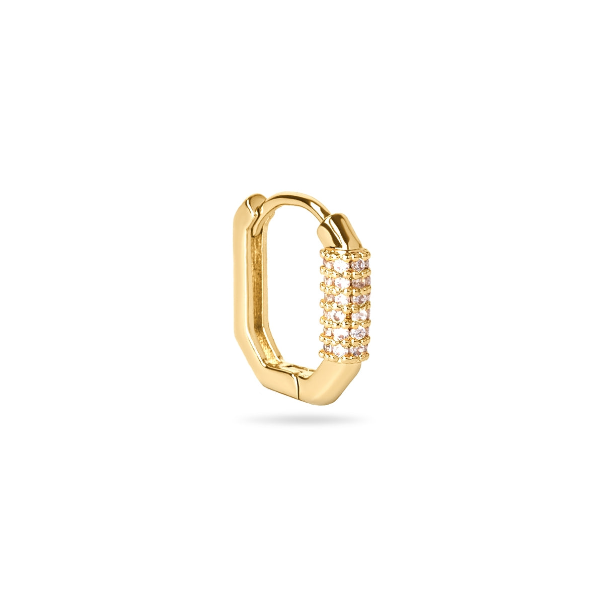 Piercing aro circonitas Dorado Anartxy