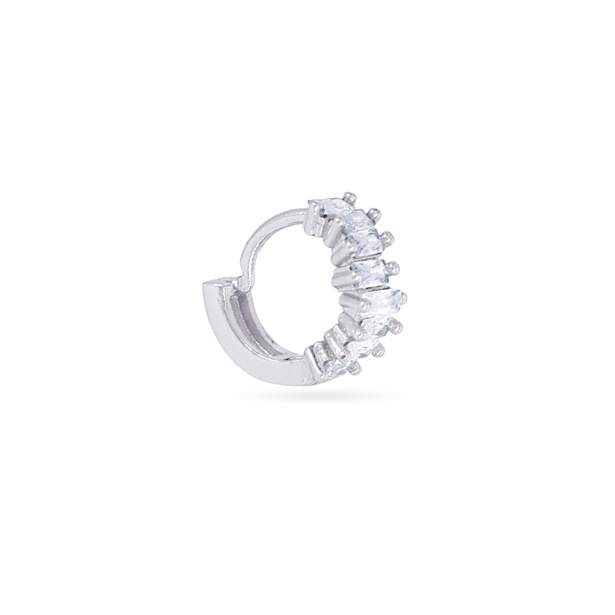 Piercing aro circonitas marquise Plateado Anartxy