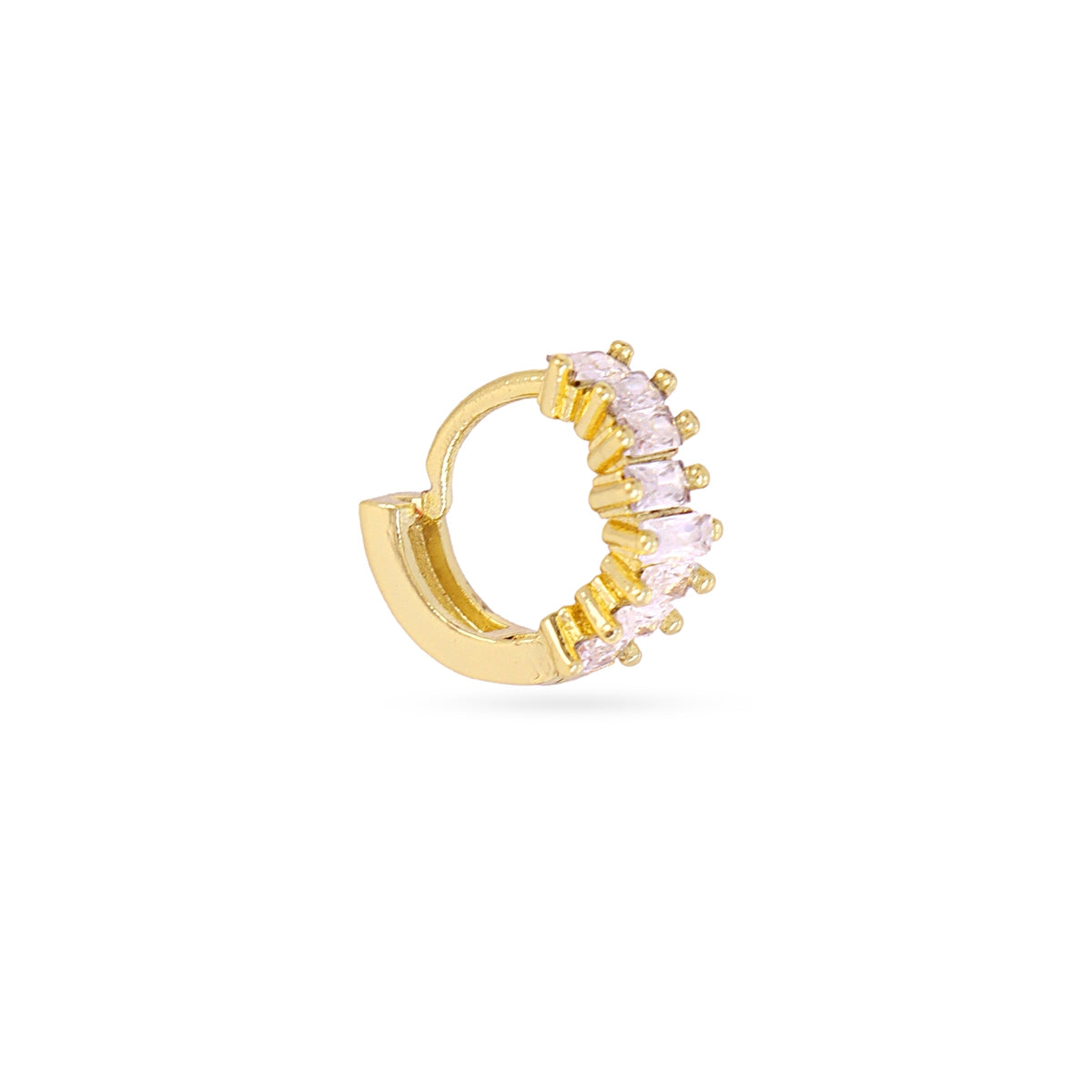 Piercing aro circonitas marquise Dorado Anartxy