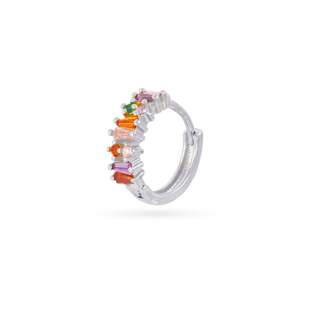 Piercing aro circonitas multicolor Dorado Anartxy