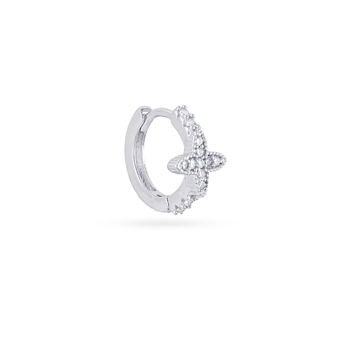 Piercing aro cruz circonitas Dorado Anartxy