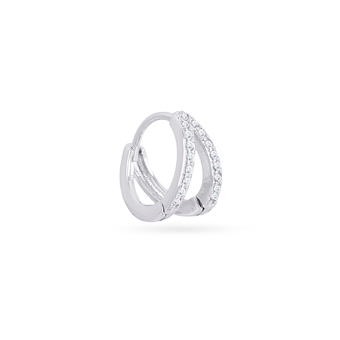 Piercing aro doble tira circonitas Dorado Anartxy