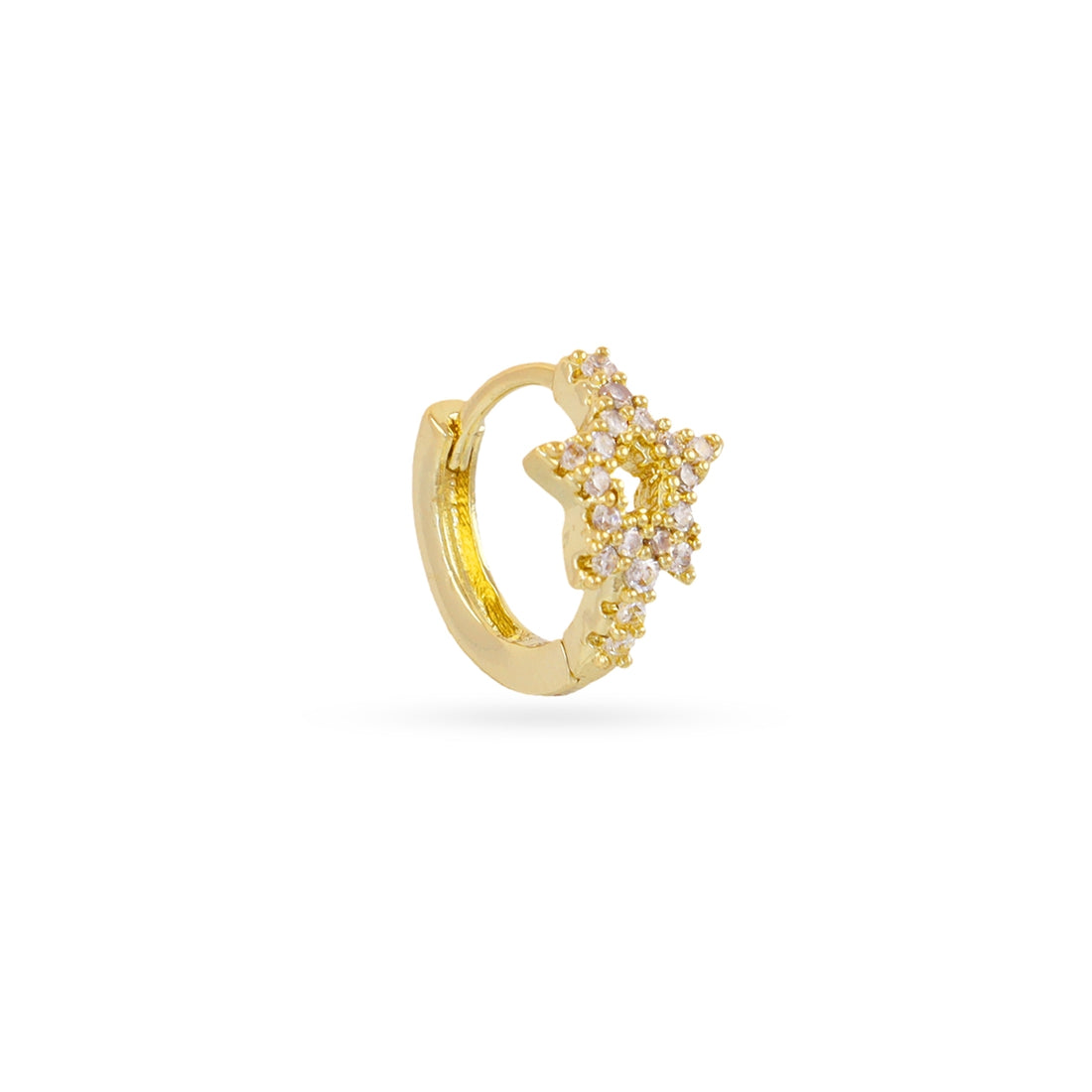 Piercing aro estrella circonitas Dorado Anartxy