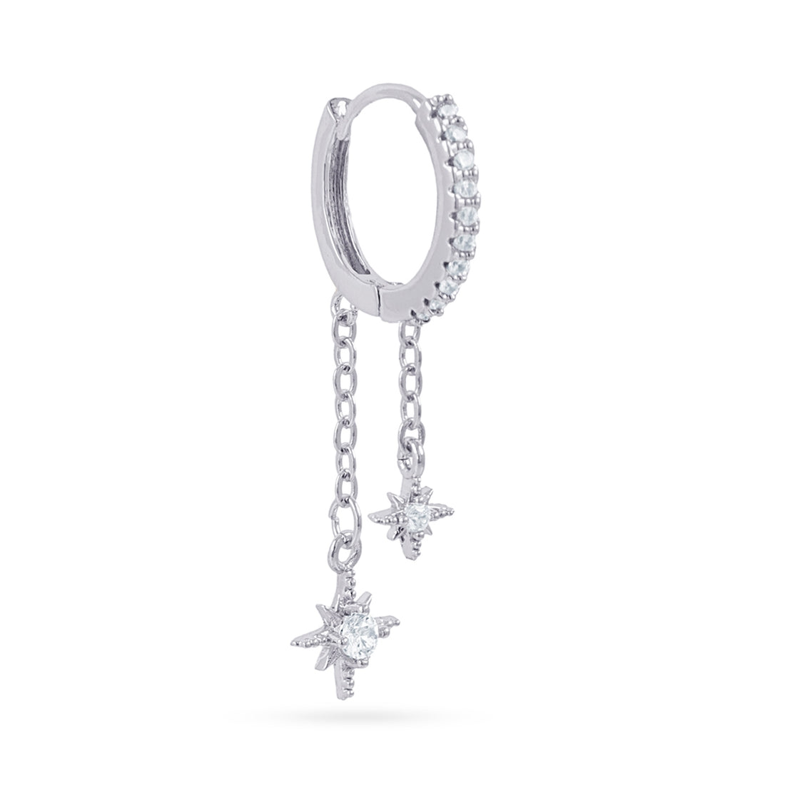 Piercing aro estrellas cadenas Dorado Anartxy