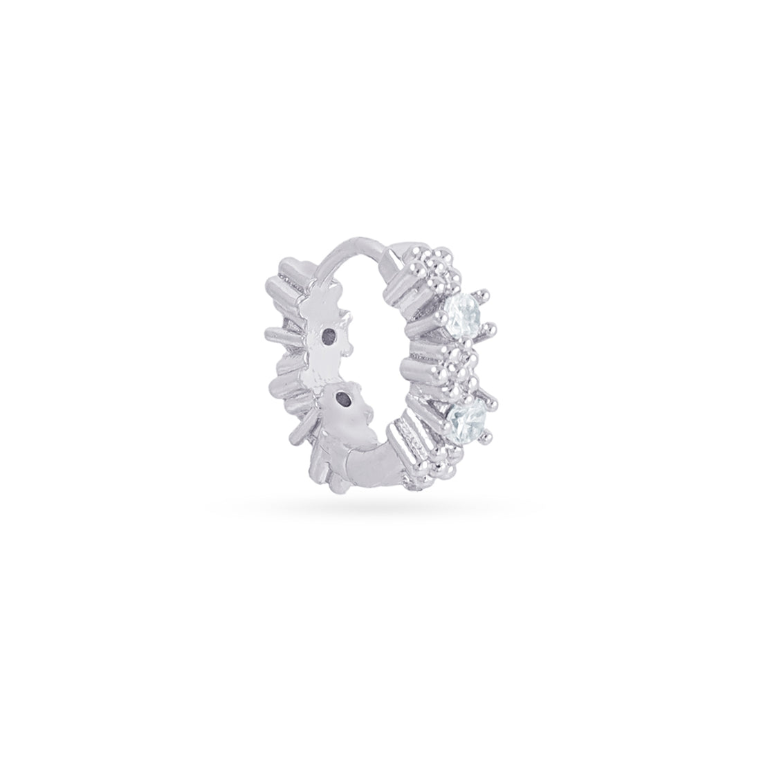 Piercing aro floral relieve Dorado Anartxy