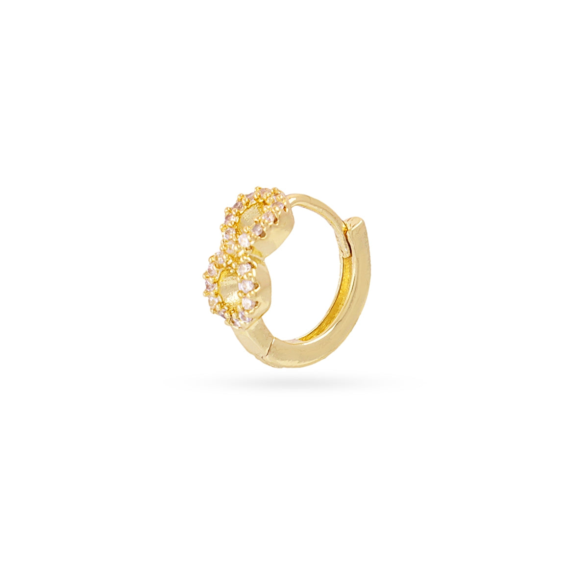 Piercing aro infinito circonitas Dorado Anartxy