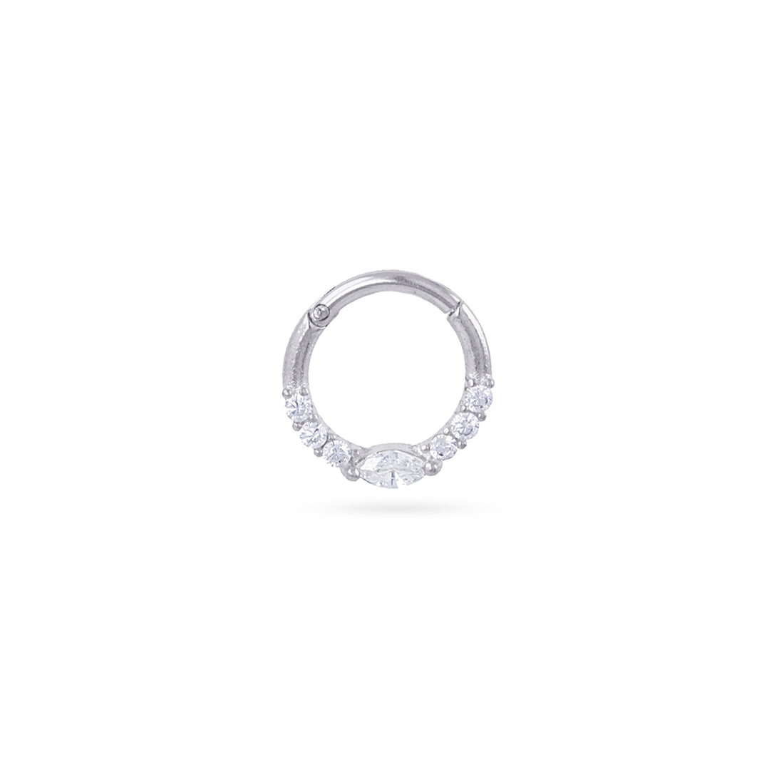 Piercing aro minimal circonitas Dorado Anartxy