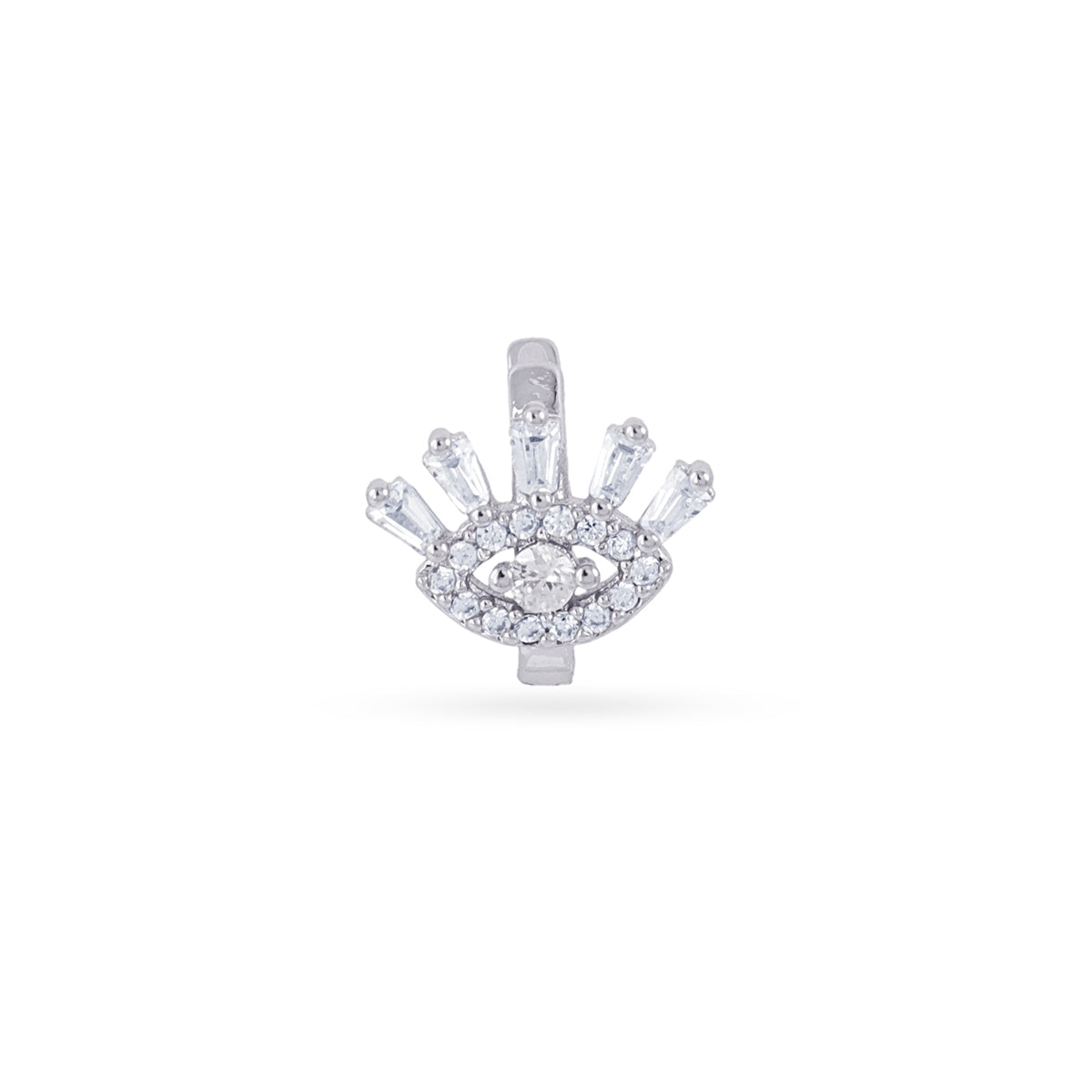 Piercing aro ojo simbolico circonitas Plateado Anartxy
