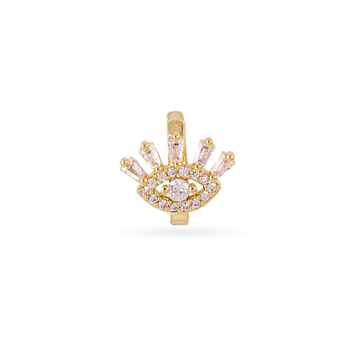Piercing aro ojo simbolico circonitas Dorado Anartxy