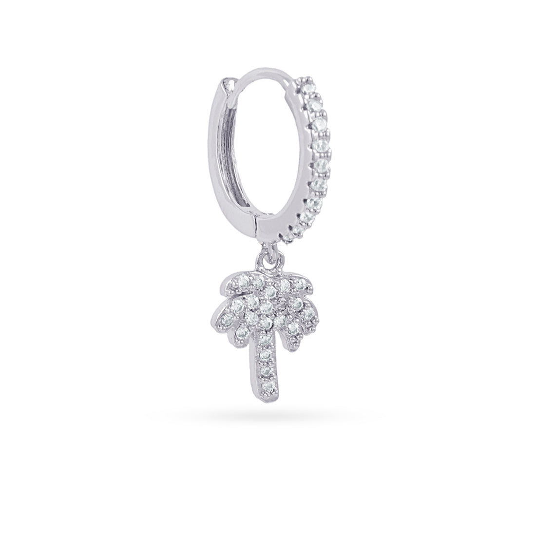 Piercing aro palmera colgante circonitas Dorado Anartxy