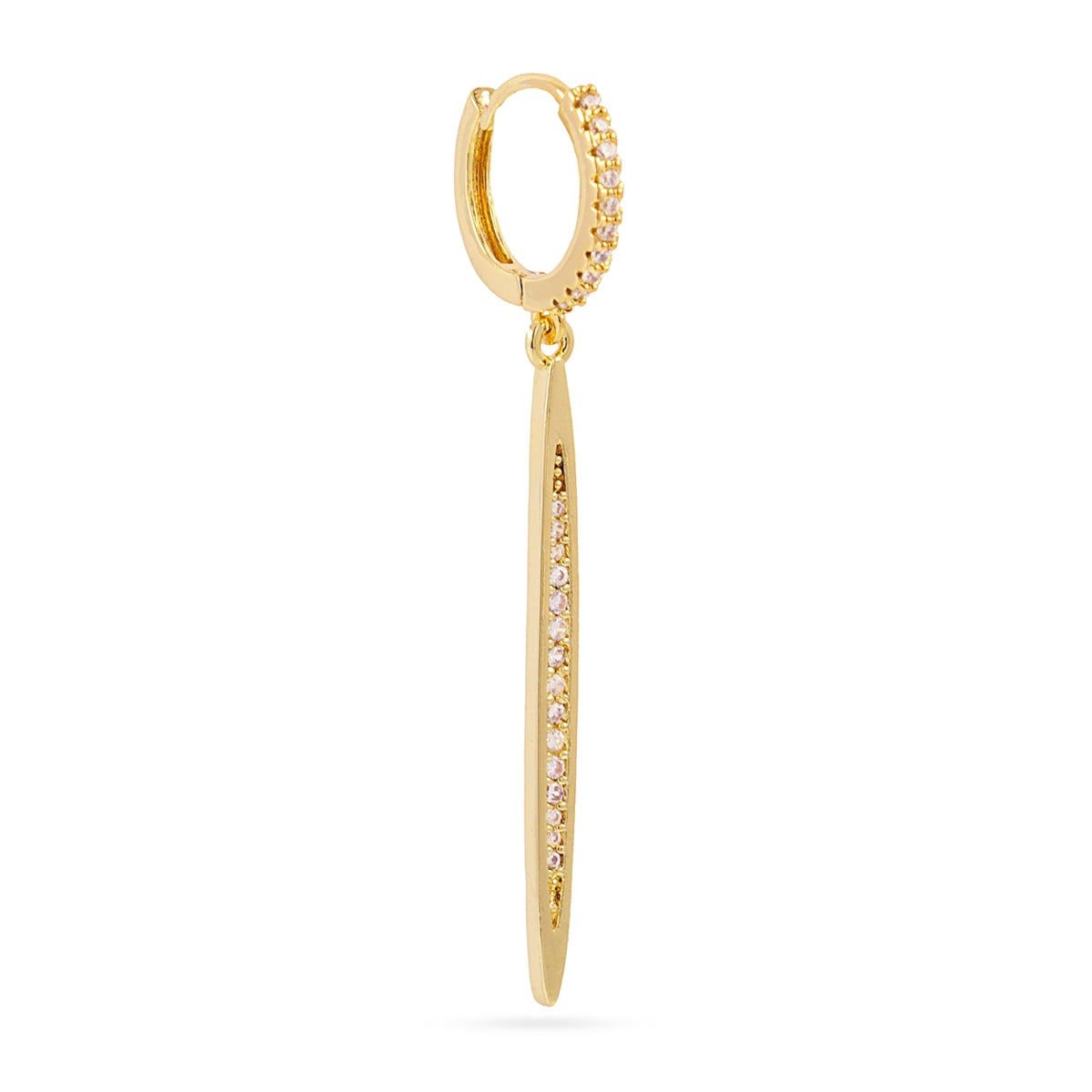 Piercing aro punta circonitas Dorado Anartxy