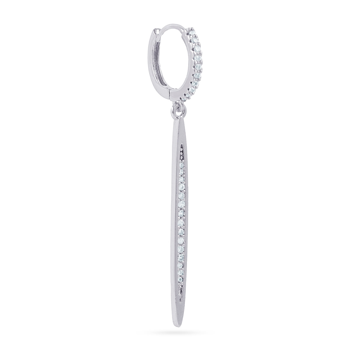 Piercing aro punta circonitas Plateado Anartxy