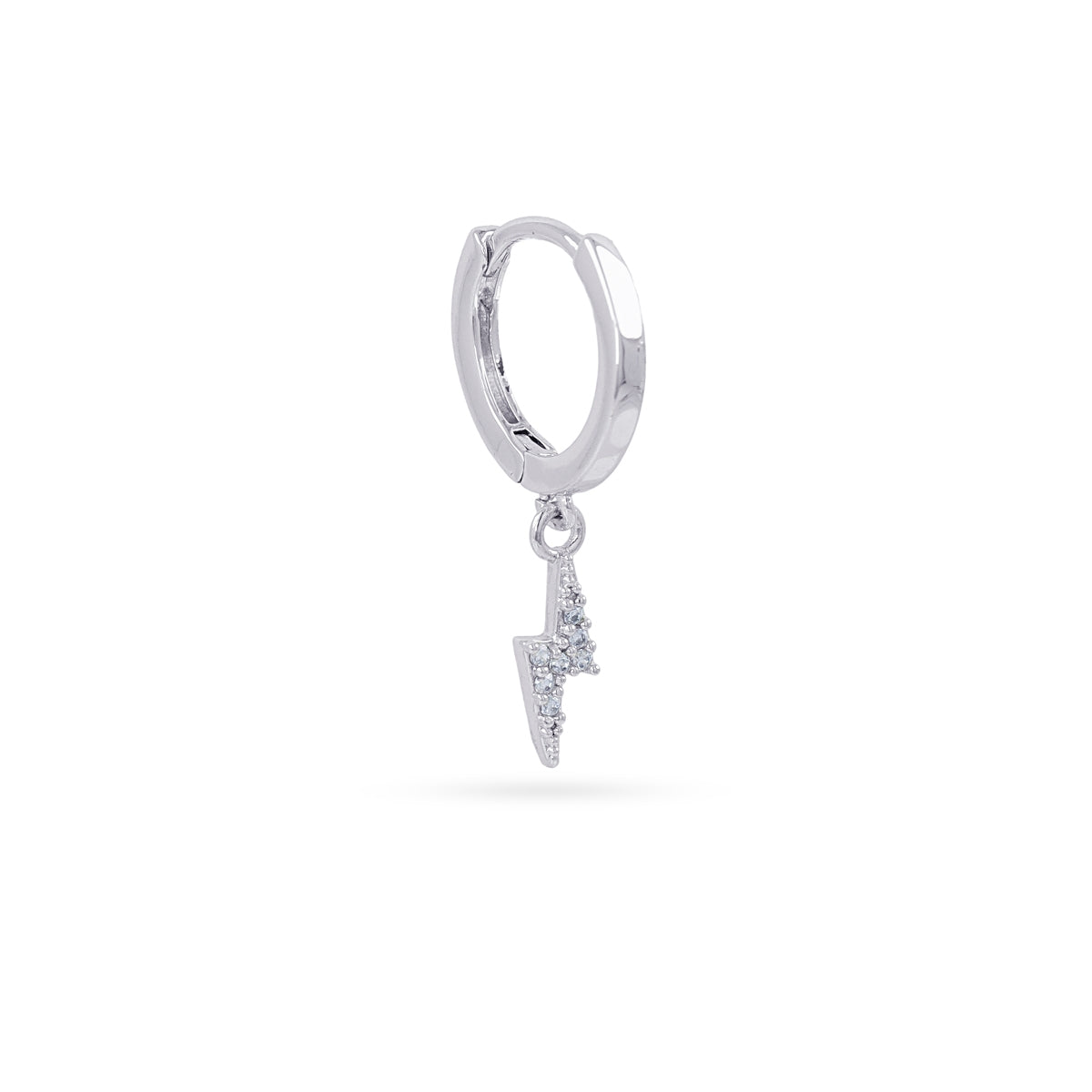 Piercing aro rayo circonitas Plateado Anartxy