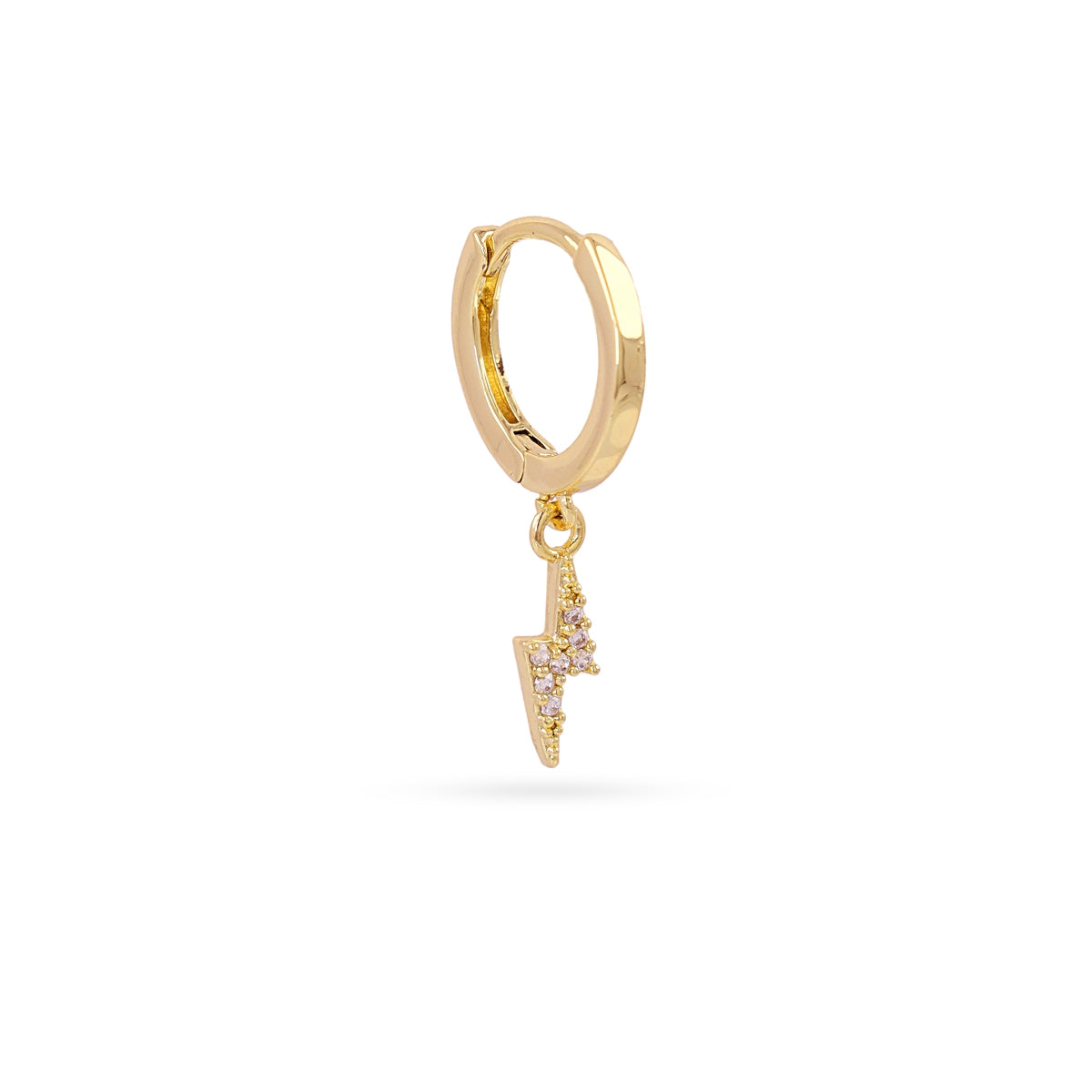 Piercing aro rayo circonitas Dorado Anartxy
