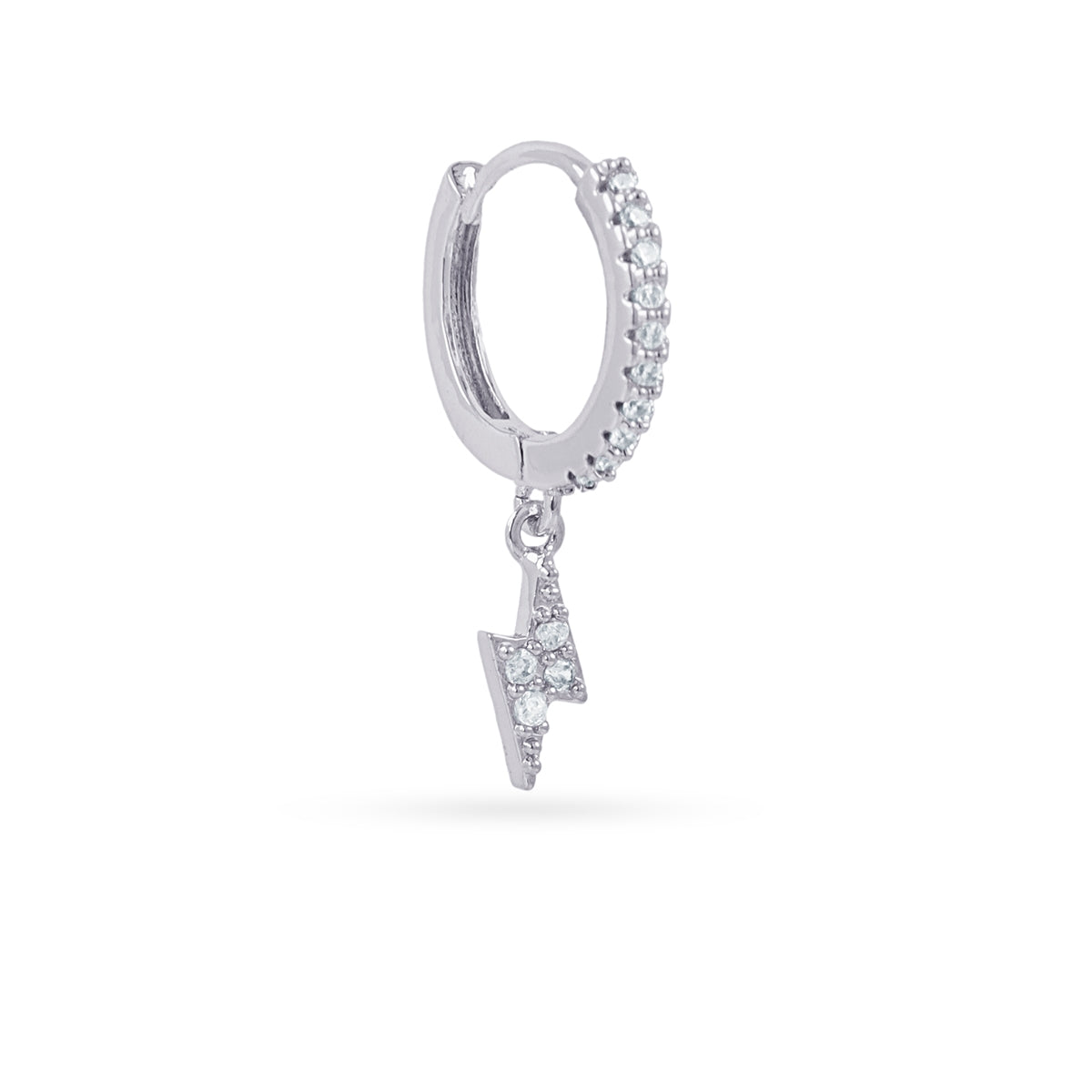 Piercing aro rayo circonitas Plateado Anartxy