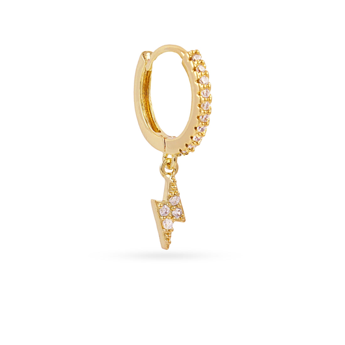Piercing aro rayo circonitas Dorado Anartxy