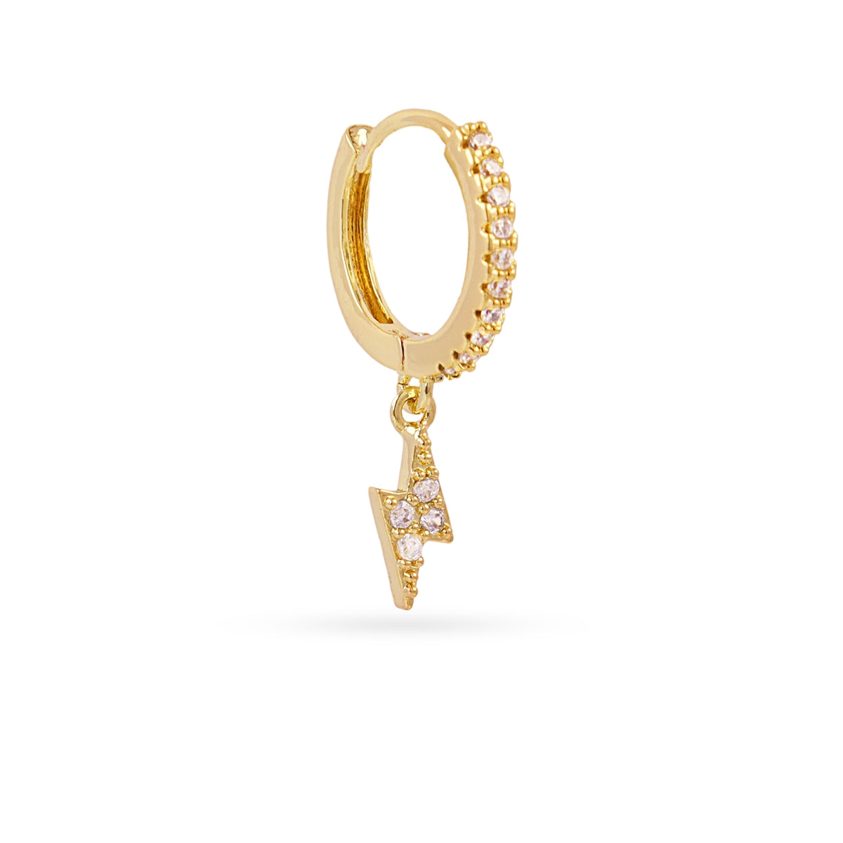 Piercing aro rayo circonitas Dorado Anartxy