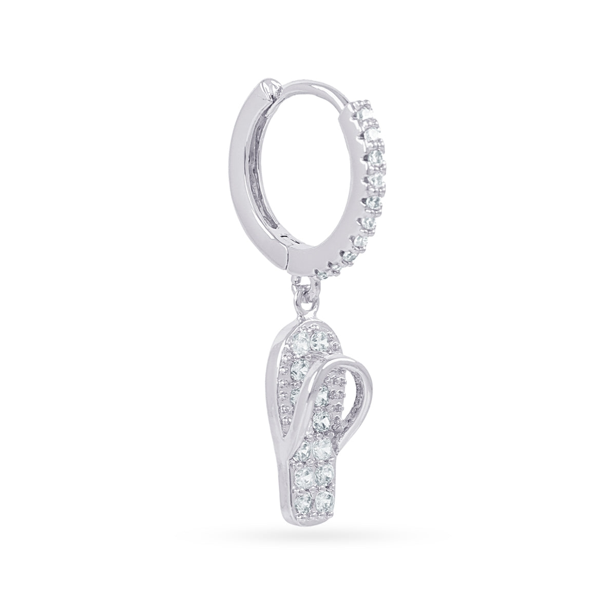 Piercing aro sandalia circonitas Plateado Anartxy