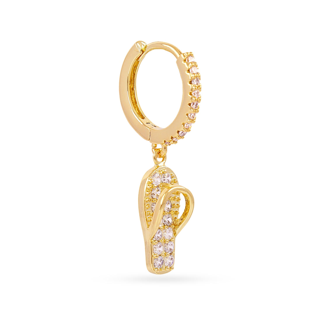 Piercing aro sandalia circonitas Dorado Anartxy