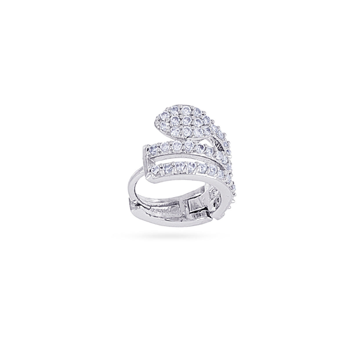 Piercing aro serpiente circonitas Plateado Anartxy