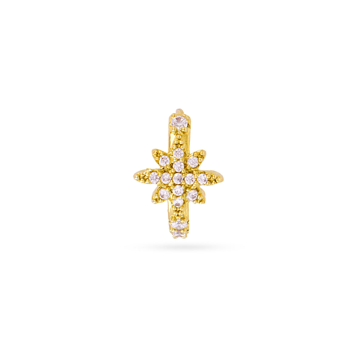 Piercing aro textura estrella polar Dorado Anartxy