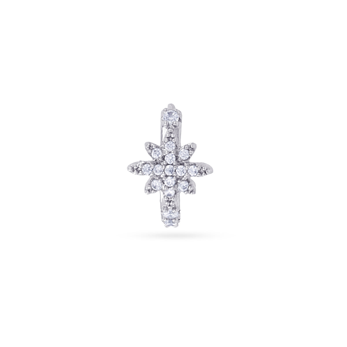 Piercing aro textura estrella polar Plateado Anartxy