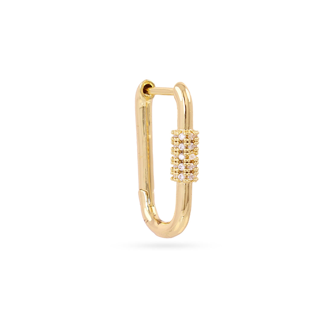 Piercing aro tipo link minimal Dorado Anartxy