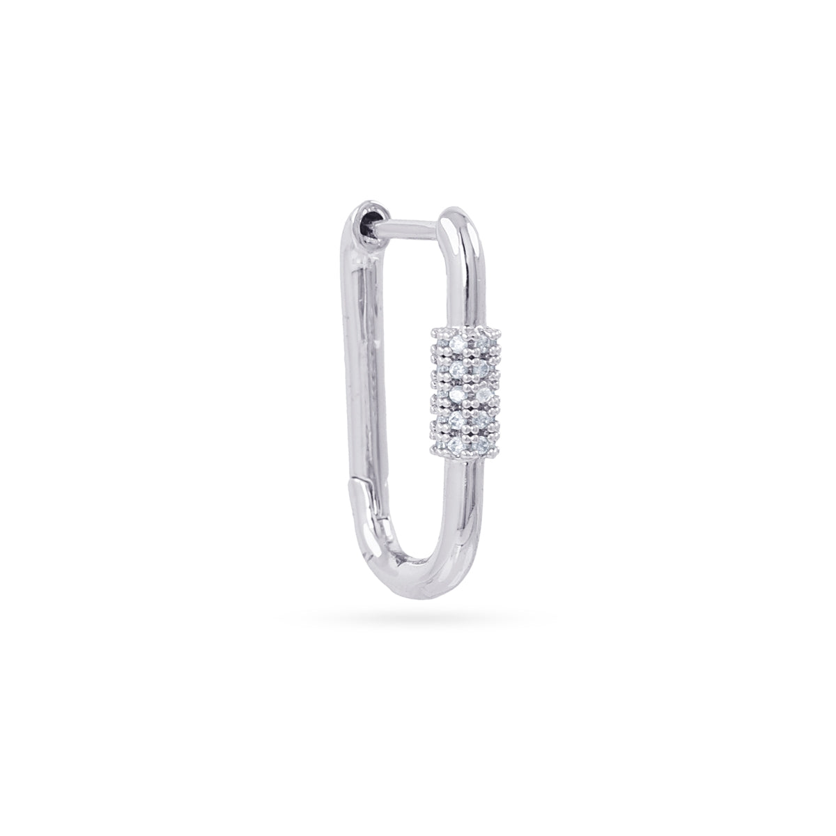 Piercing aro tipo link minimal Plateado Anartxy