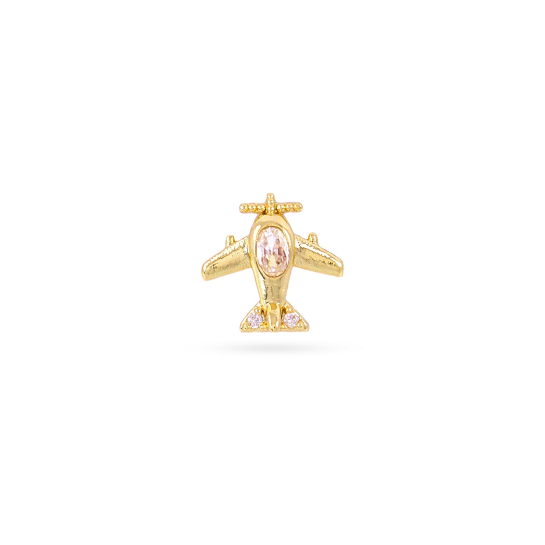 Piercing avioneta circonita Dorado Anartxy